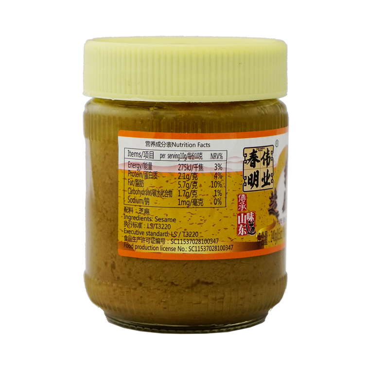 Chun Ming Pure Sesame Paste 240g / 8.5oz 春明伟业 纯芝麻酱