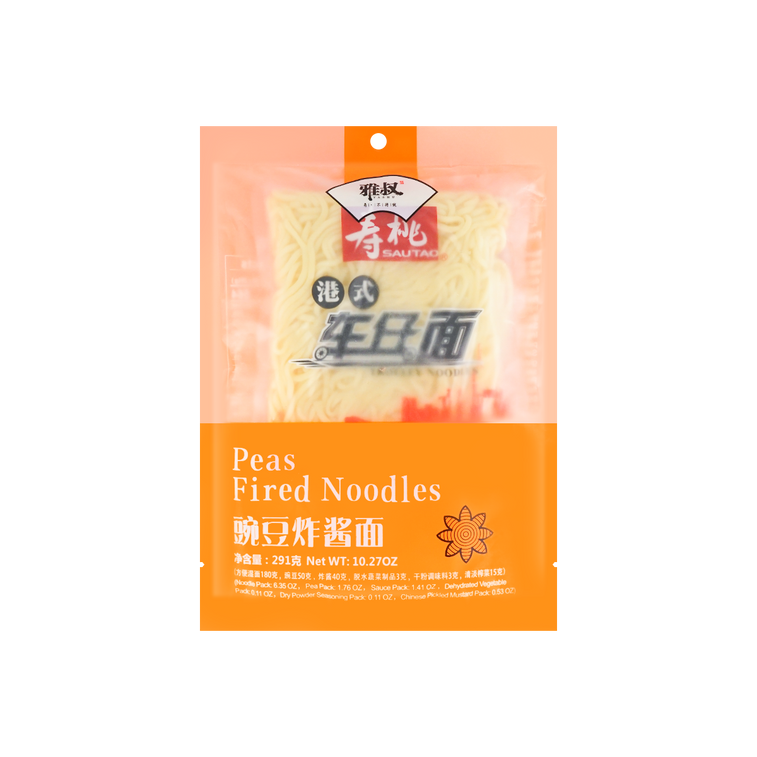 YaShu Peas Fried Noodles 雅叔 豌豆炸酱面 291g / 10.26oz