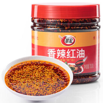 CUI HONG Red Hot Chili Oil 翠宏 香辣红油 2500g / 5lbs 8.2oz