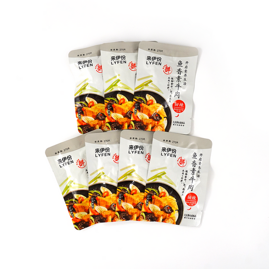 LYFEN Beef Flavored Dried Bean Curd 来伊份 鱼香素牛肉（豆干） 98g / 3.46oz