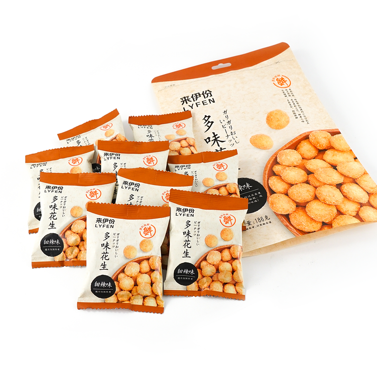 LYFEN Multi-flavored Peanut 来伊份 多味花生 186g / 6.56oz