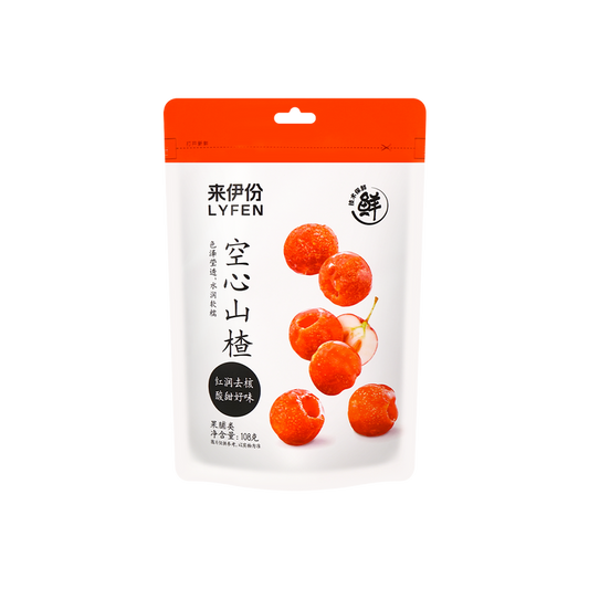 LYFEN Seedless Hollow Hawthorn 来伊份 空心山楂 108g / 3.81oz