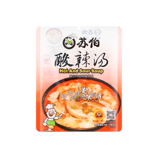 Subo Chart of Instant Egg Soup (Spicy and Sour) 苏伯 酸辣汤 48g / 1.69oz
