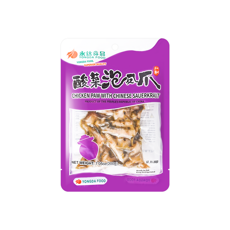 YONG DA Chicken Paw with Chinese Sauerkraut 200g