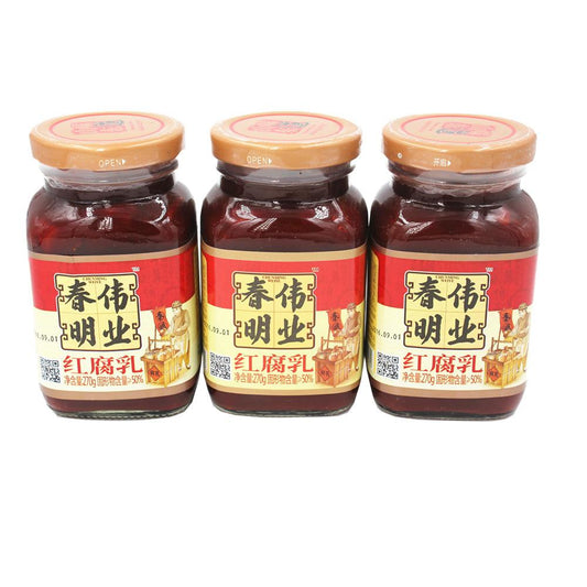 Chun Ming Red Soybean Curd 春明伟业 红腐乳 270g / 9.52oz